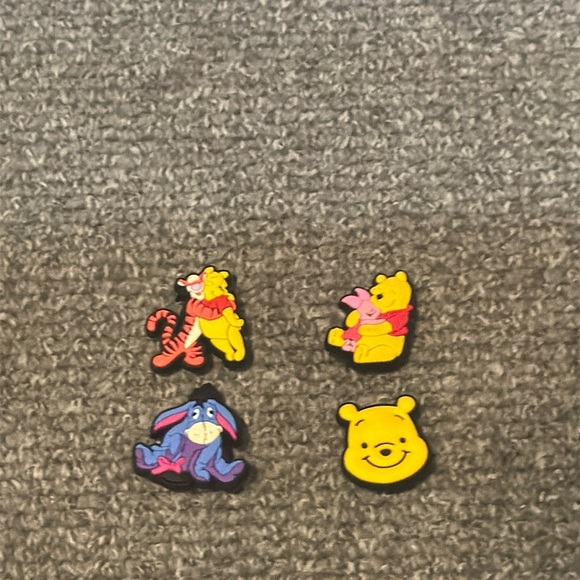 Disney 4 Pack Winnie The Pooh  Jibbitz charms For Boys or Girls Crocs & Shoes - Picture 1 of 12